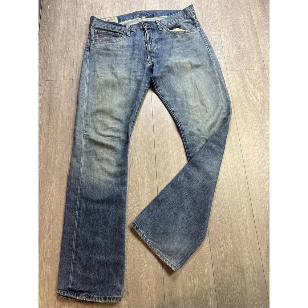 Vintage Polo Ralph Lauren Jeans Men's 32 Baggy Relaxed Light Wash Actual 36x33